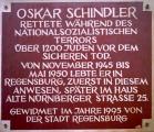 Gedenktadel für Oskar Schindler Am Watmarkt 5.