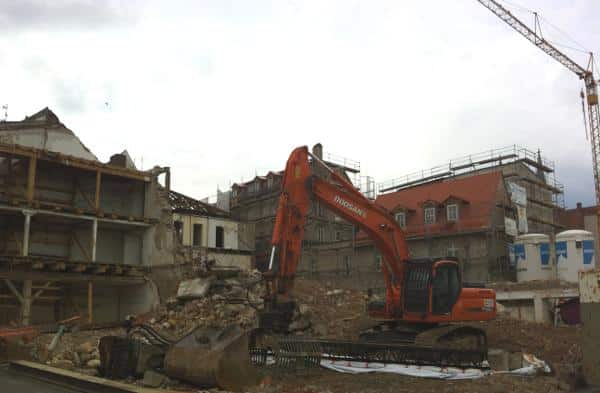 Tabula Rasa: Am Donaumarkt wird für das neue Museum aufgeräumt. Foto: as