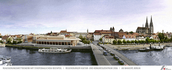 Auch einmal ein Siegerentwurf für den Donaumarkt: Der letzte Stadthallen-Anlauf im Jahr 2007. 