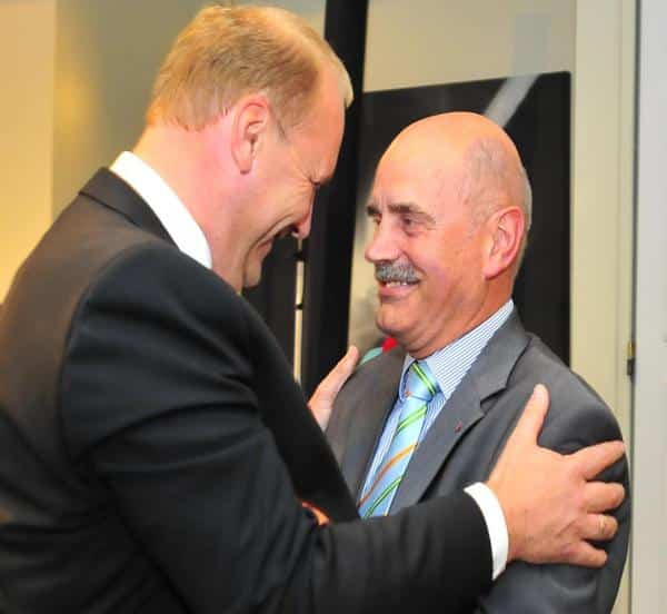 Früher ein Herz und eine Seele: Christian Schlegl und Hans Schaidinger. Foto: Archiv/ Staudinger