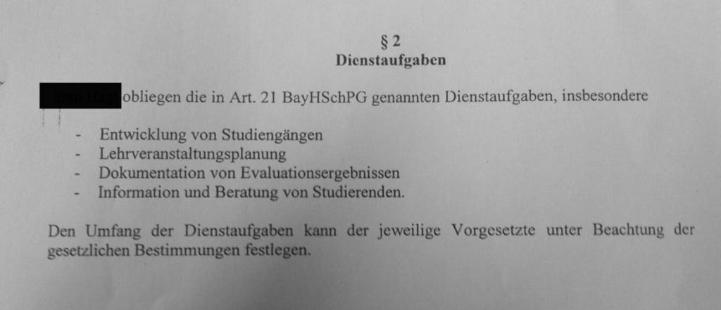 Wissenschaftliche Tätigkeit? Die Aufgaben eines Studiengangskoordinators sind per Arbeitsvertrag klar festgelegt. 