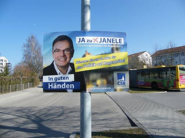 "Nicht mit dem Vorstand abgestimmt": die neuen Janele-Plakate.