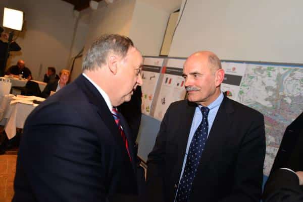 Gaben am Wahlaben den Stadler und Walldorf: Norbert Hartl und Hans Schaidinger. Foto: Staudinger