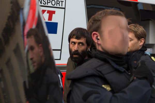 Mohammad Kalali bei seiner Festnahme am Münchner Rindermarkt.