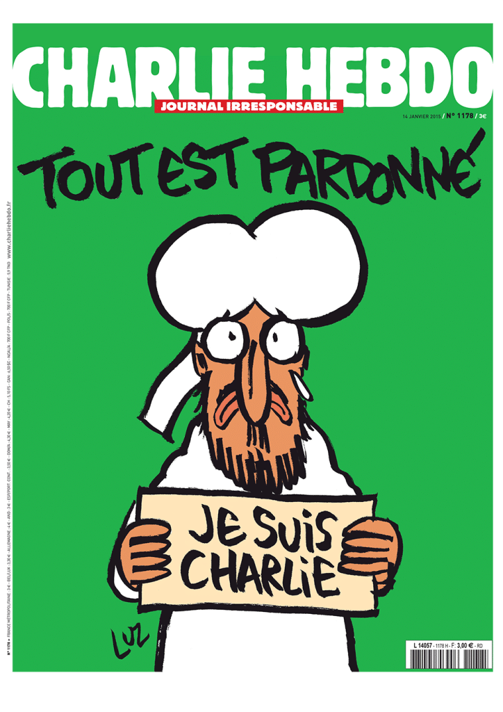 "Alles ist vergeben." Cover der aktuellen Ausgabe von Charlie Hebdo.