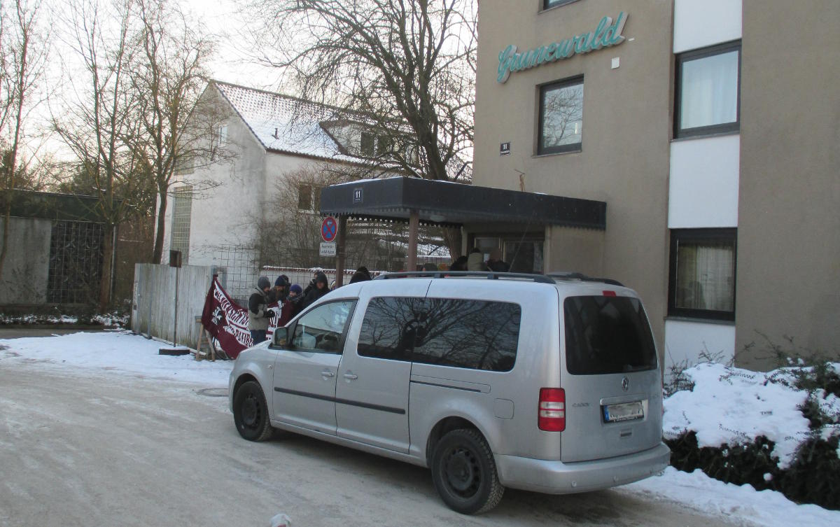 Diie Asylunterkunft in der Grunewaldstraße: Der mutmaßliche Täter muss am Donnerstag raus. Foto: Archiv/ as