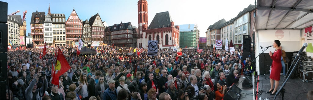 Mehr als 20.000 Menschen nahmen an der Kundgebung