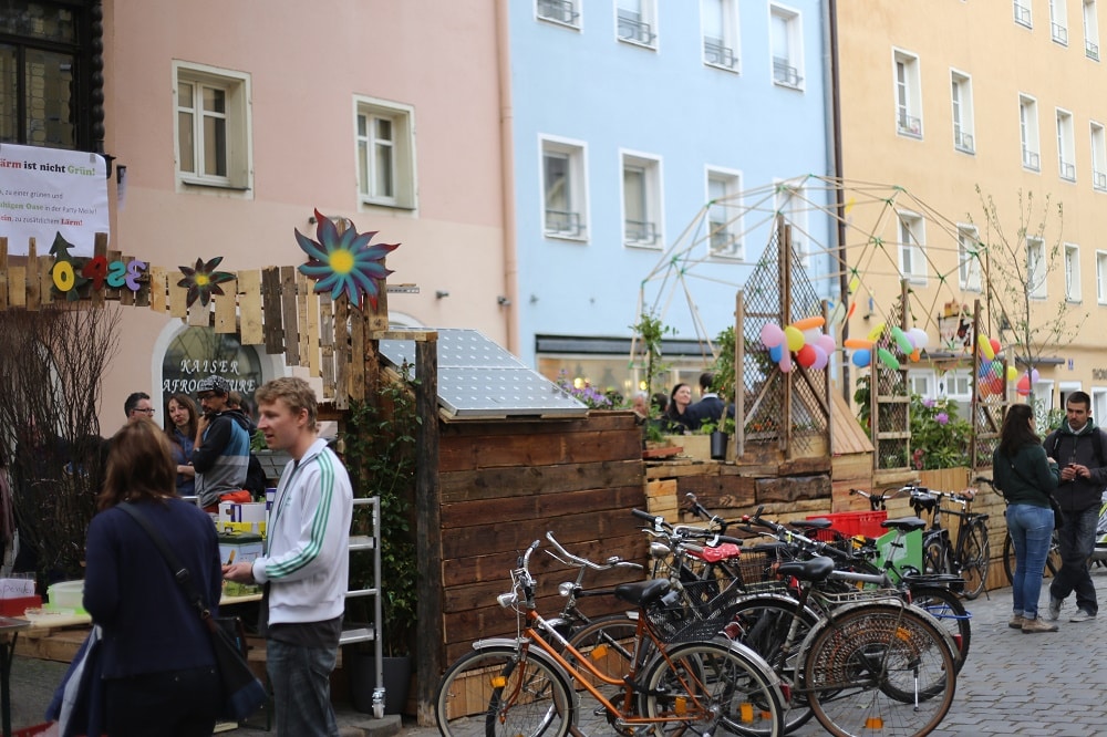 So sieht die grüne Oase von der Straßenseite her aus. Foto: ld.