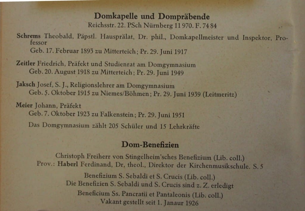 Der Schematismus von 1955. 