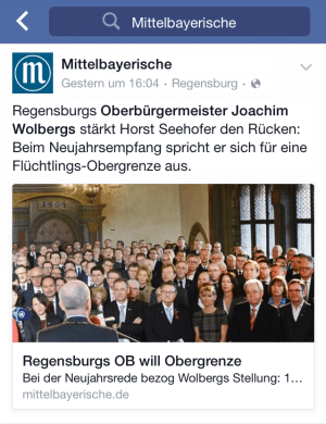 Eigenwillige MZ-Interpreation auf Facebook. 