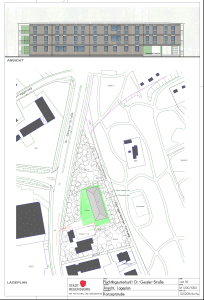 Lageplan der Unterkunft. Zum Vergrößern anklicken. Plan: Stadt Regensburg