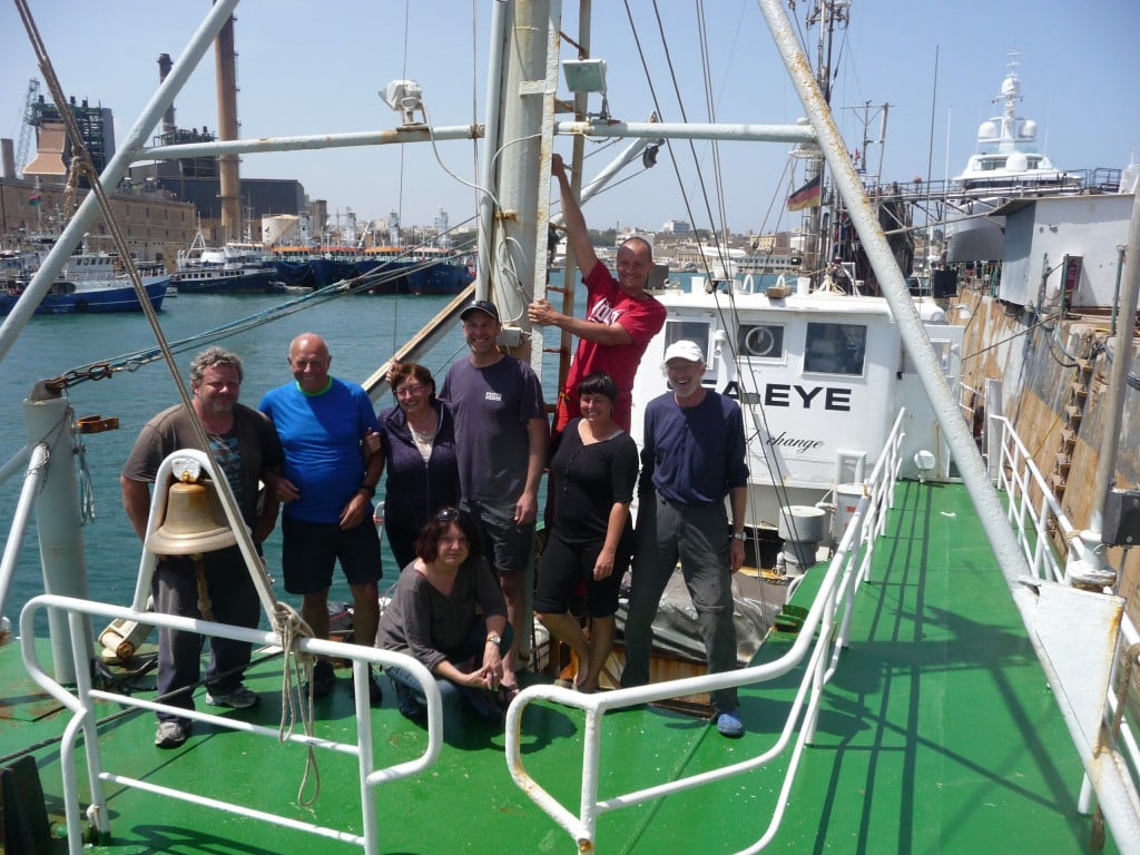 Die Crew der Sea-Eye. Allein im letzten Monat haben sich rund 170 Freiwillige gemeldet. 