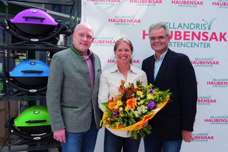 Sonja Tajsich und Gartencenter Haubensak verlängern Zusammenarbeit