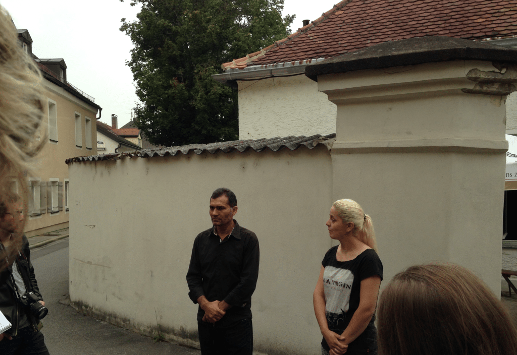 Sefran Asanovski und Albana Ademi bei der Pressekonferenz am Mittwoch. Foto: om