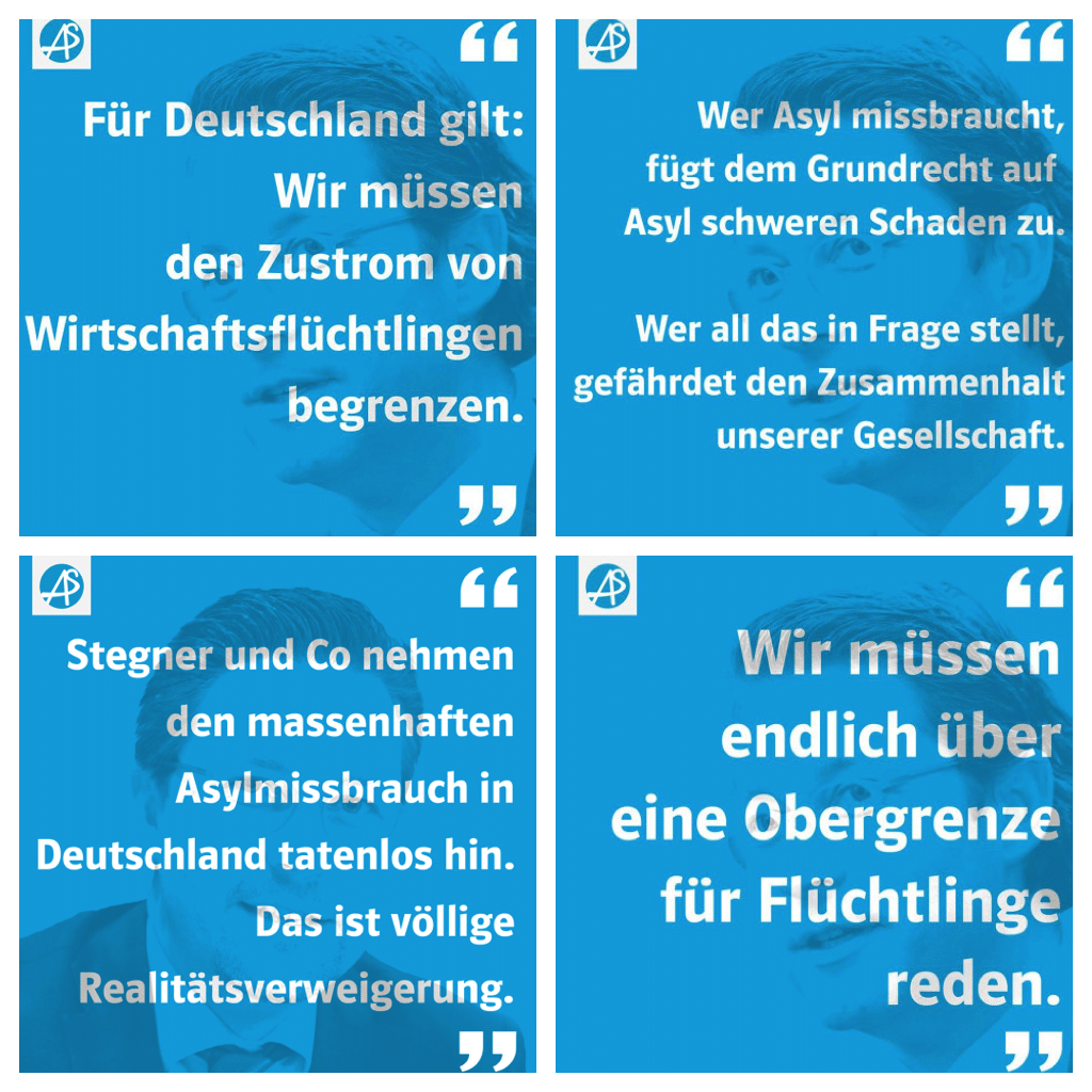 Aus Scheuers Klartextsammlung. Fotos: Facebook / Montage: om.