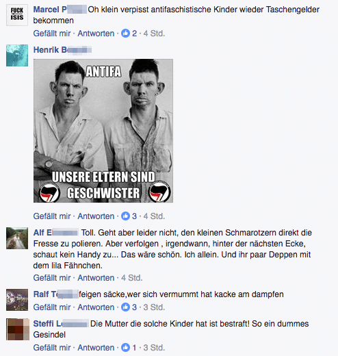 Auszug dem Facebook-Thread der AfD Regensburg. Unter AfD-Sympathisanten sind das keine allzu ausgefallenen Bemerkungen. Foto: Screenshot Facebook