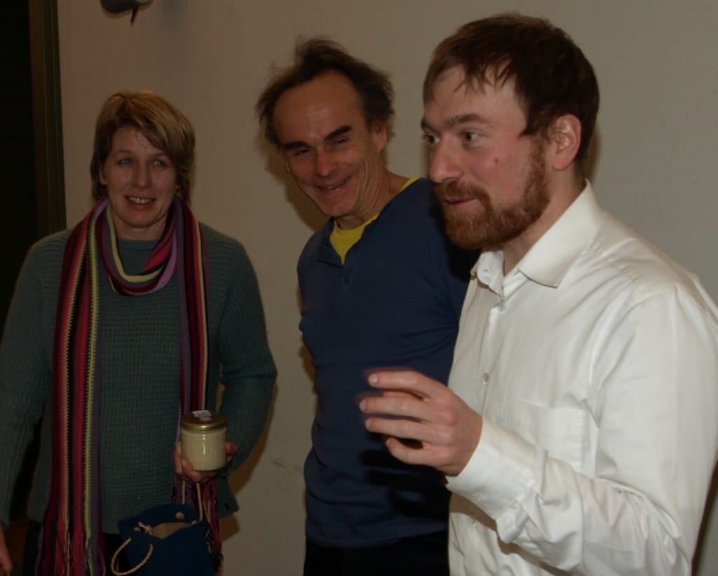 Im Gespräch: Petra Filbeck (BüfA), Harald Klimenta (Attac) und Karl Bär (Umweltinstitut München). Foto: Walter Nowotny 