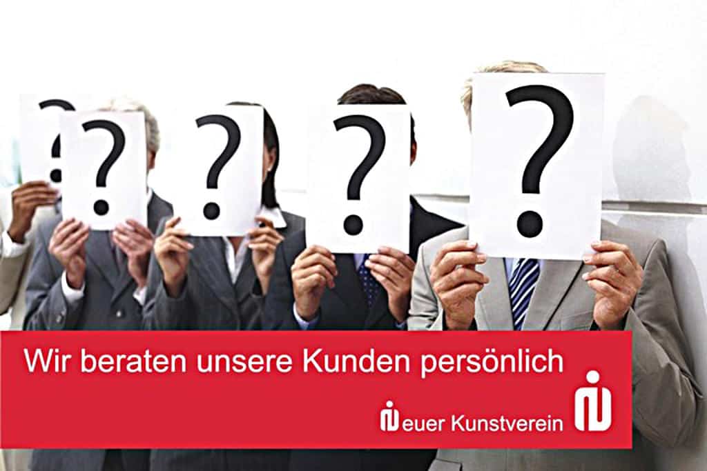 Für die einen ist es Kunst, für die anderen eine treffende Darstellung des Kredit- und Personalausschusses der Sparkasse Regensburg? Foto: Plakat einer Ausstellung von Kurt Fleckenstein beim Neuen Kunstverein 2010