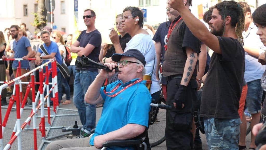 Lautstarke Proteste. Foto: Baumgärtner