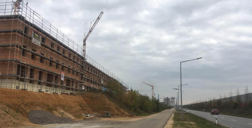 Entlang der Osttangente dominiert Geschosswohnungsbau das Bild. Foto: as