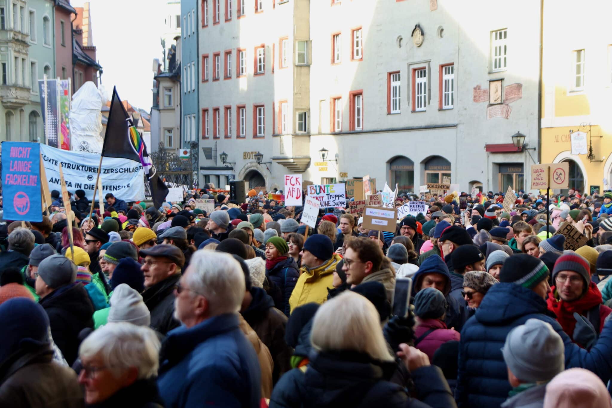 Großdemonstration in Regensburg „Die AfD ist parlamentarischer Arm und
