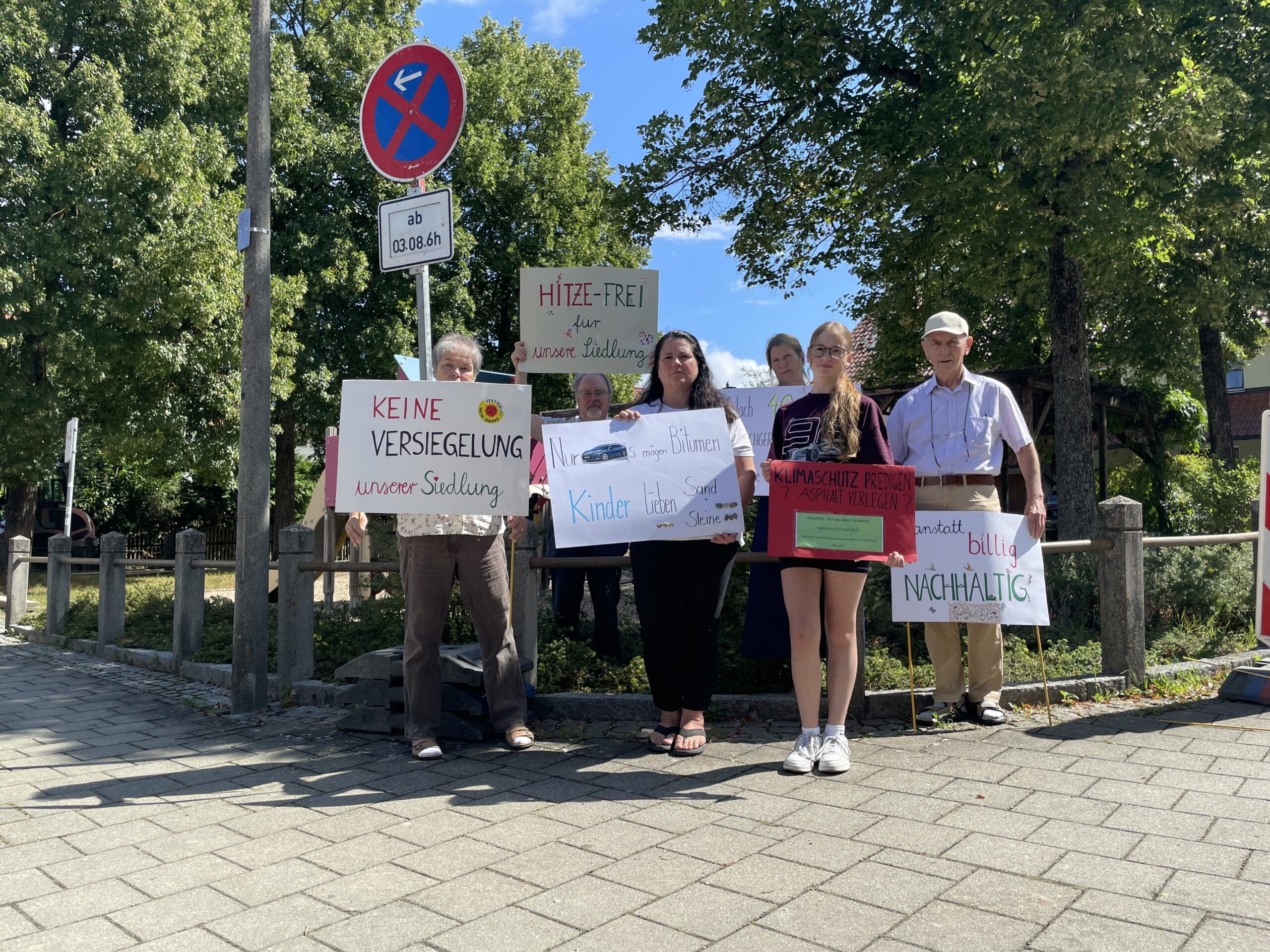 Ökologisch oder nur ästhetisch? Pflasterstreit in Regensburg Königswiesen Süd
